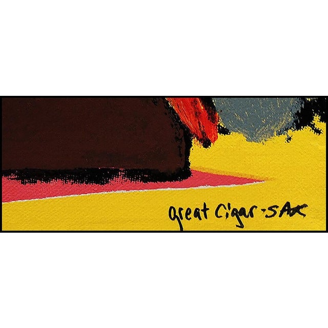 Pop Art Late 20th Century Tres Cohibas, Steve Kaufman For Sale - Image 3 of 5