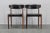 1960s Wood and Black Leatherette Dining Chairs, Denmark, 1960s, Set of 6 For Sale - Image 5 of 18