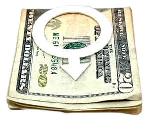 Tiffany & Co Estate Circle Arrow Money Clip Sterling Silver