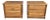 1980s Scandinavian Modern Solid Oak Two-Drawer Nightstands – Pair For Sale