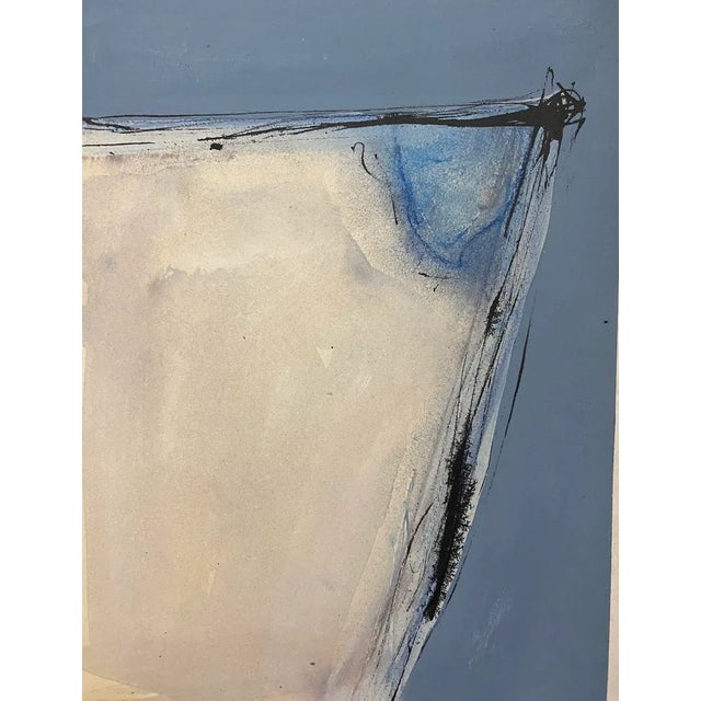 Abstract "Now I Float Iii" Original Mixed Media Painting on Paper by Zac Woodiel For Sale - Image 3 of 7