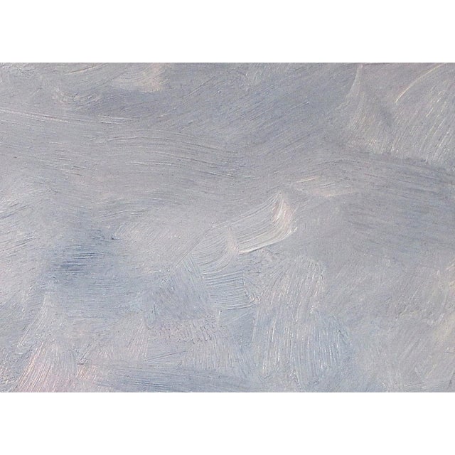 Contemporary Incoming Weather by Lorenzo Chavez | Oil Painting of a cloudy sky over a landscape For Sale - Image 3 of 5