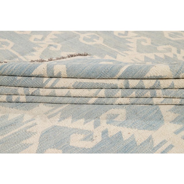 2010s 21st Century Modern Flatweave Kilim Wool Rug For Sale - Image 5 of 13