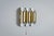 Gold Triple Cylindrical Wall Lamps in Brass with Perforated Shades, 1970s, Set of 2 For Sale - Image 8 of 14