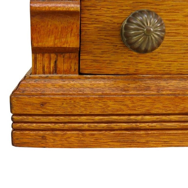 1900 - 1909 J & P Coats Attr Oak 4 Drawer Spool Cabinet C1900 For Sale - Image 5 of 10