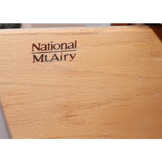 1970s National Mt. Airy Campaign-Style Tall Chest With Brass Hardware For Sale - Image 12 of 14