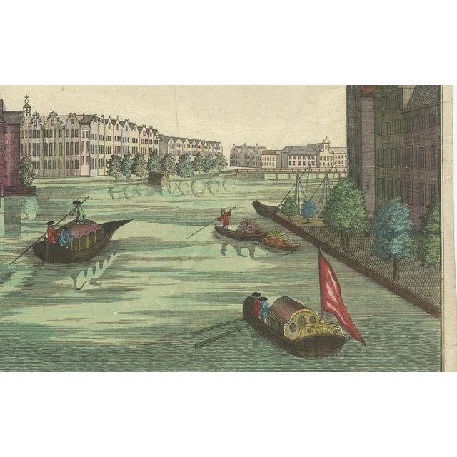 Rondel, Optica View Amsterdam Amstel River, 1770, Paper For Sale - Image 9 of 10