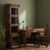 Brown Mission Narrow Barrister Bookcase - Beveled Glass - Micheals Cherry For Sale - Image 8 of 17