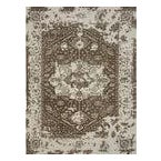 1990s Handwoven Transitional Heriz Area Rug 9x12 For Sale