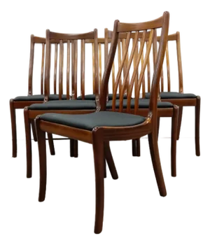 Set of 6 Vintage Mid Century Modern Dining Chairs