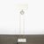 Mid-Century Brass Arch Floor Lamp W/ Textured Glass Medallion & White Marble For Sale - Image 10 of 13