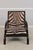 Wood Art Deco Modern Style Zebra Print Chair & Ottoman For Sale - Image 7 of 18