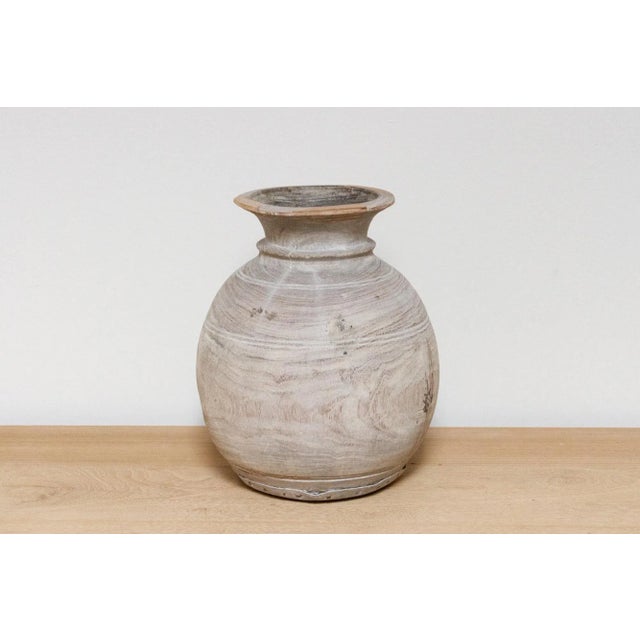 Farmhouse Indian Wooden Pot-Jiya For Sale - Image 3 of 8