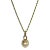 1980s Givenchy Gold Glass Pearl Enhancer Necklace For Sale