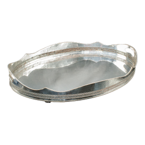 Antique Presentation Serving Tray, English, Silver Plated, Cocktail, Edwardian