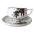 Vintage Koshida Wisteria Garland Geisha Lithophane Tea Cup & Saucer Set- 2 Pieces For Sale
