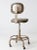 1970s Vintage 1970s All-Steel Industrial Adjustable Stool For Sale - Image 5 of 14