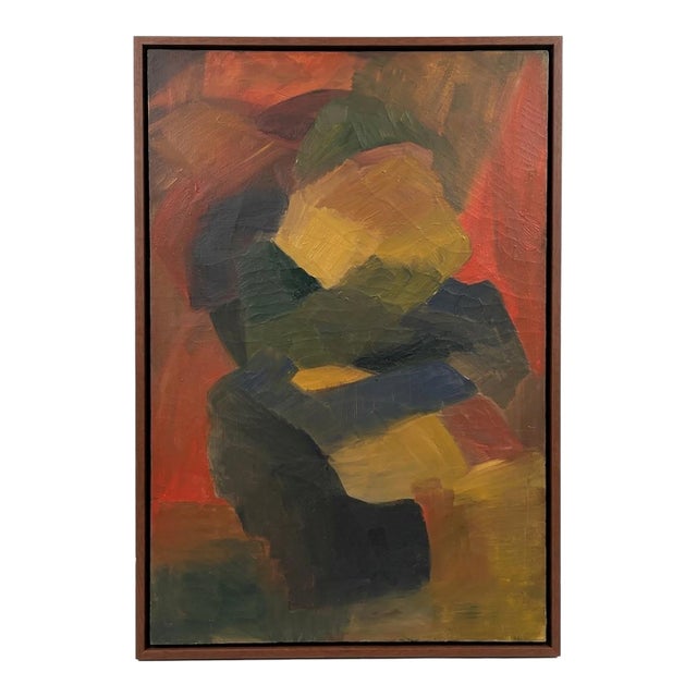 Mid Century Abstract Expressionist Painting For Sale