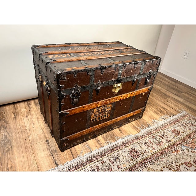 American C.A. Taylor Touring Trunk of John B. Cordaro, Paul Whiteman Orchestra Reed Player, C. 1930s For Sale - Image 3 of 11
