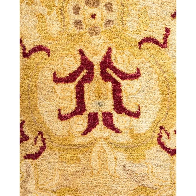 Traditional Mogul, One-of-a-Kind Hand-Knotted Area Rug in Ivory, 8' 2" x 10' 5" For Sale - Image 3 of 8