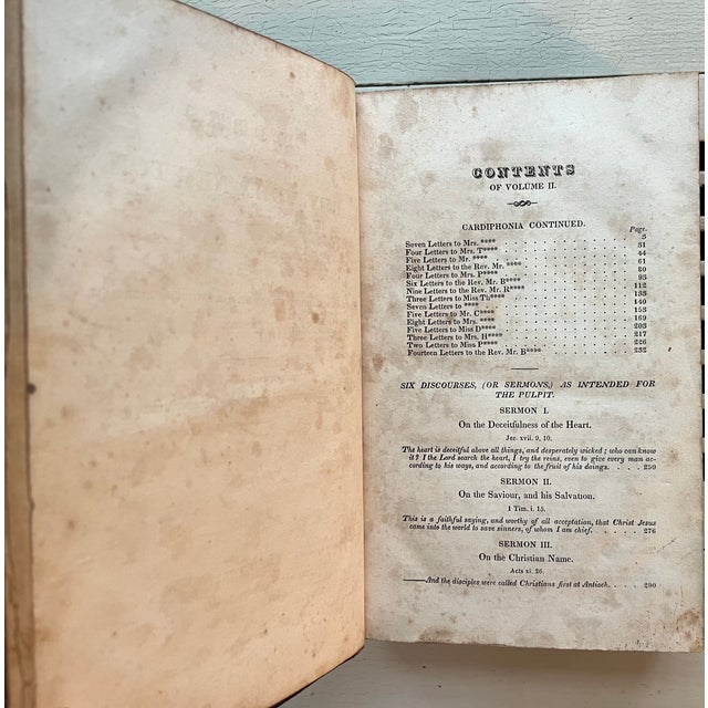 Fine Leather Bindings - Books by Reverend John Newton (1725 - 1807) New York City 1821 - 6 Volumes For Sale - Image 15 of 17