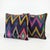 This beautiful 24'' x 24'' pillow cover set was made from authentic Turkish rug pieces. Bright colors of wool adorn the...