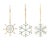 Bring a touch of sophistication to your holiday decor with the Jeweled Metal Snowflake Ornament. Featuring wintry blue and...