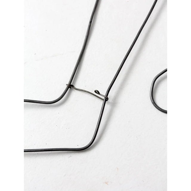 Silver Antique Wire Sock Stretchers For Sale - Image 8 of 8