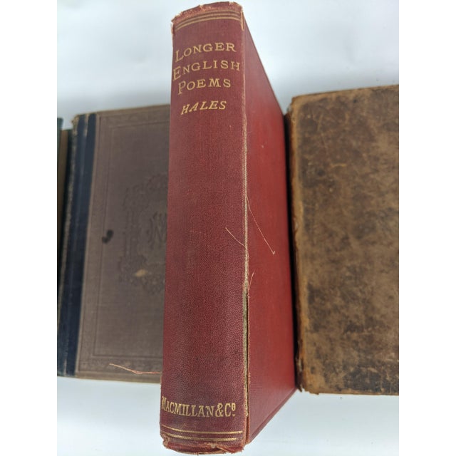 Animal Skin Antique American School Books, 1831–1876, Set of 4 For Sale - Image 7 of 18