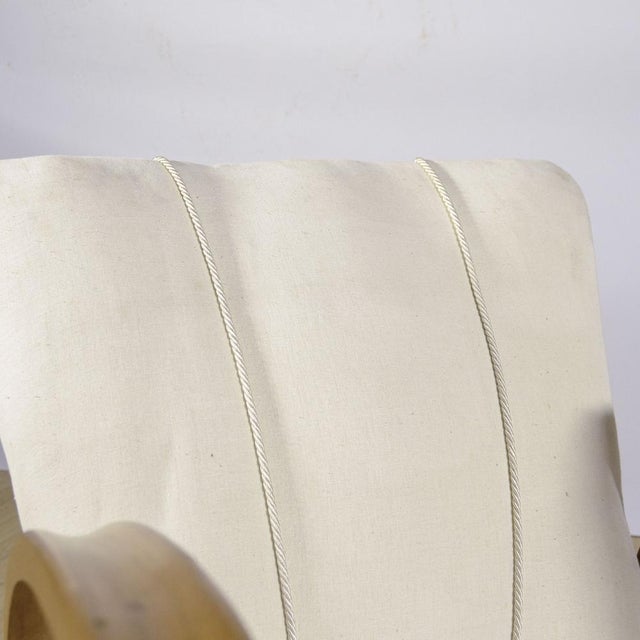 Art Deco Armchairs with Curved Armrests and White Fabric, 1930s, Set of 2 For Sale - Image 16 of 18