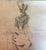 Gorgeous original drawing by UK artist Luke Hannam. The subject, perfect but lightly finished on the lower legs. The chair...