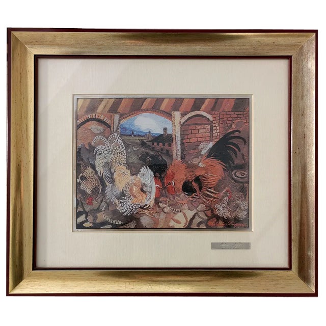 Antonio Ligabue, Lotta di Galli, 1979, Pigment Print For Sale