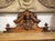 1900 - 1909 Circa 1900 Carved French Oak Overdoor Panel With Dog and Hunt Trophy For Sale - Image 5 of 15