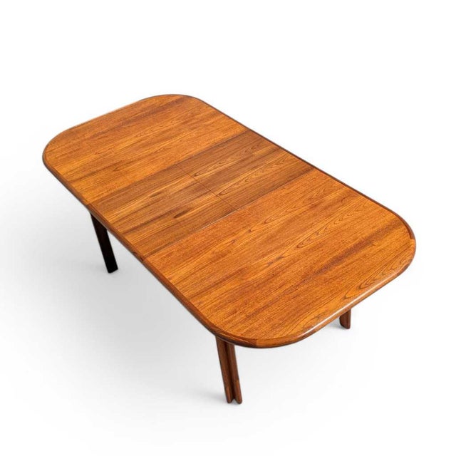 Danish Mid-Century Teak Butterfly-Leaf Dining Table, Mid-Century Modern, Scandinavian For Sale - Image 15 of 18