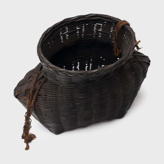 Chinese Chinese Petite Gathering Basket, C. 1940 For Sale - Image 3 of 4