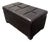 Convenience Concepts Tufted Faux Leather Storage Ottoman Bench For Sale