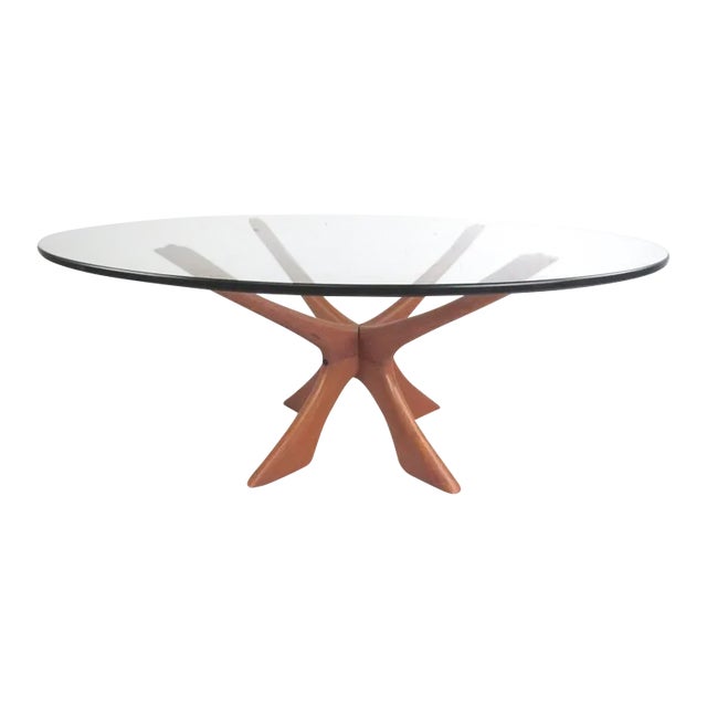 Mid-Century Sculpted Coffee Table by Illum Wikkelsø For Sale