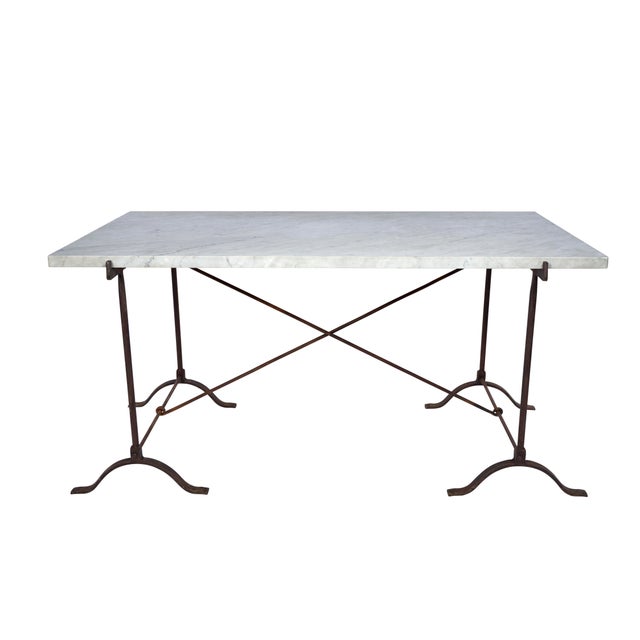 19th Century French Campaign Marble Table For Sale In New York - Image 6 of 6