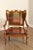 Century Furniture Louis XV Provincial Style Arm Chair and Ottoman For Sale - Image 9 of 12