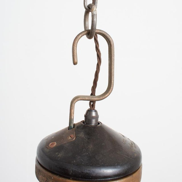 Antique Inspection Pendant Light, 1930s For Sale - Image 6 of 8