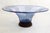 Large Art Deco Wood and Blue Glass Bowl with Graphic Decor, 1930s For Sale - Image 13 of 13
