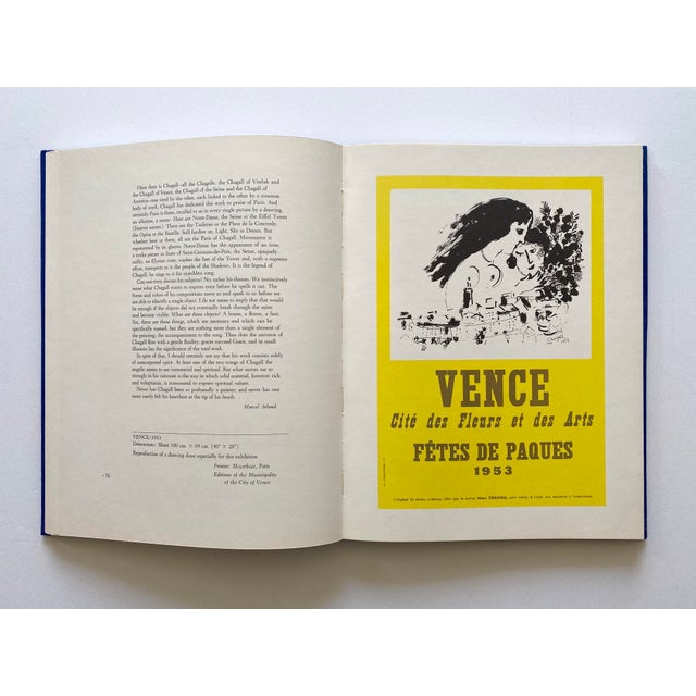 " Chagall's Posters : Catalogue Raisonne " Vintage 1975 1st Edition Lithograph Print Marc Chagall Hardcover Landmark Volume Modern Art Book For Sale - Image 9 of 12