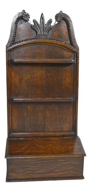 Late 18th/Early 19th-Century English Geogian Oak Spoon Rack