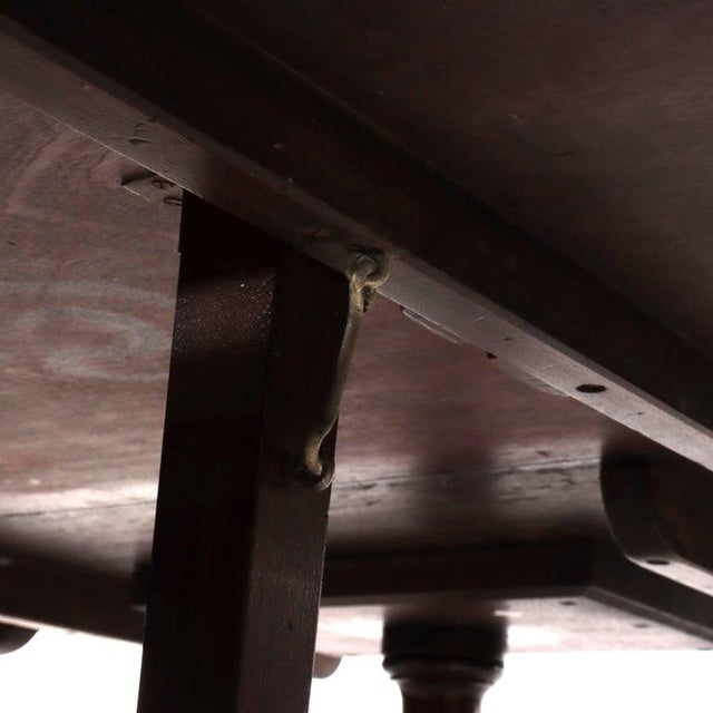 Duncan & Phyfe Style George III Mahogany Banquet Table With Three Leaves C1820 For Sale - Image 10 of 17