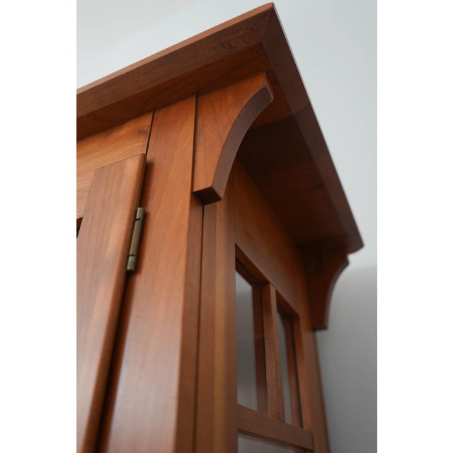 Ethan Allen American Impressions Cherry Display Cabinet For Sale - Image 11 of 15