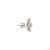 Silver 1.33 Carat Round Brilliant Cut Diamond Gold Earrings, Pair For Sale - Image 8 of 9