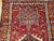 Persian Antique Persian Heriz Karajeh Runner, Hand-Knotted Wool, Geometric Medallion Pattern, Red & Navy, 4x14 For Sale - Image 3 of 18