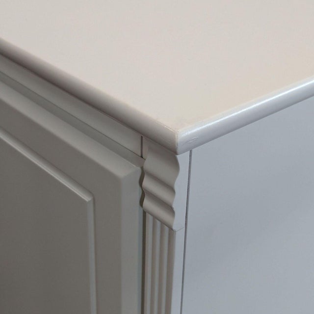 White Bellini White Dresser With 3 Drawers and Side Cabinet For Sale - Image 8 of 10