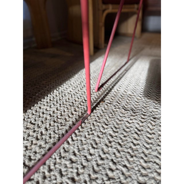 A set of four vintage Harry Bertoia Side Chairs for Knoll, circa 1950s-70s. Dressed in a dreamy mauve pink that feels...