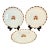 1950s Vintage Boho Chic Arts & Crafts Ballerina China Dinner Plates - Set of 3. For Sale